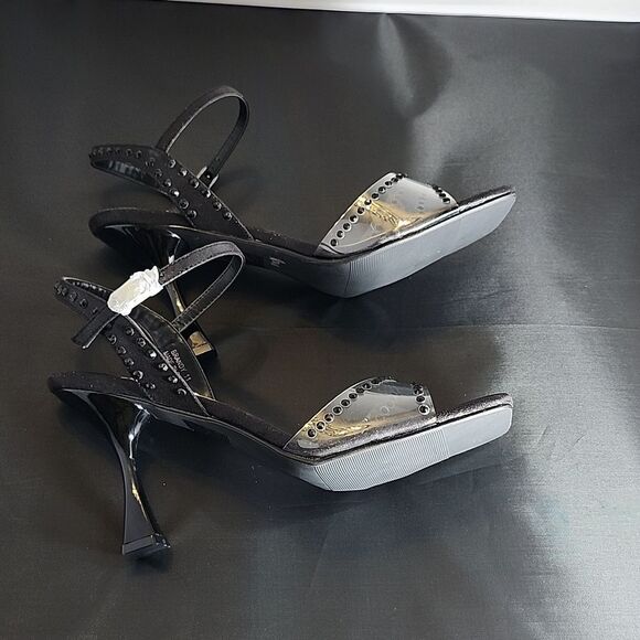 BRAND NEW LADY COUTURE BRANDY RHINESTONE STILETTO HEEL SANDALS G1 - Picture 11 of 16